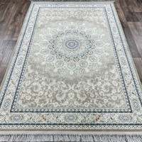 Иранский ковер Shahname 1200 1505 Серый-крем